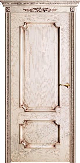 Межкомнатная дверь Корфад 'PC-01' (бел.дуб - венге)
